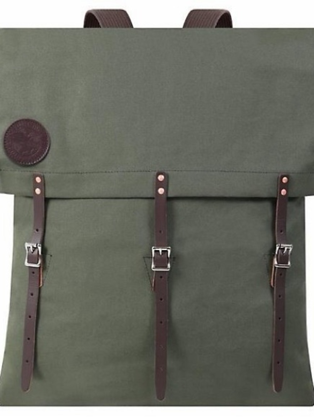 DULUTH PACK | Olive Green Canvas Roll-Top Backpack